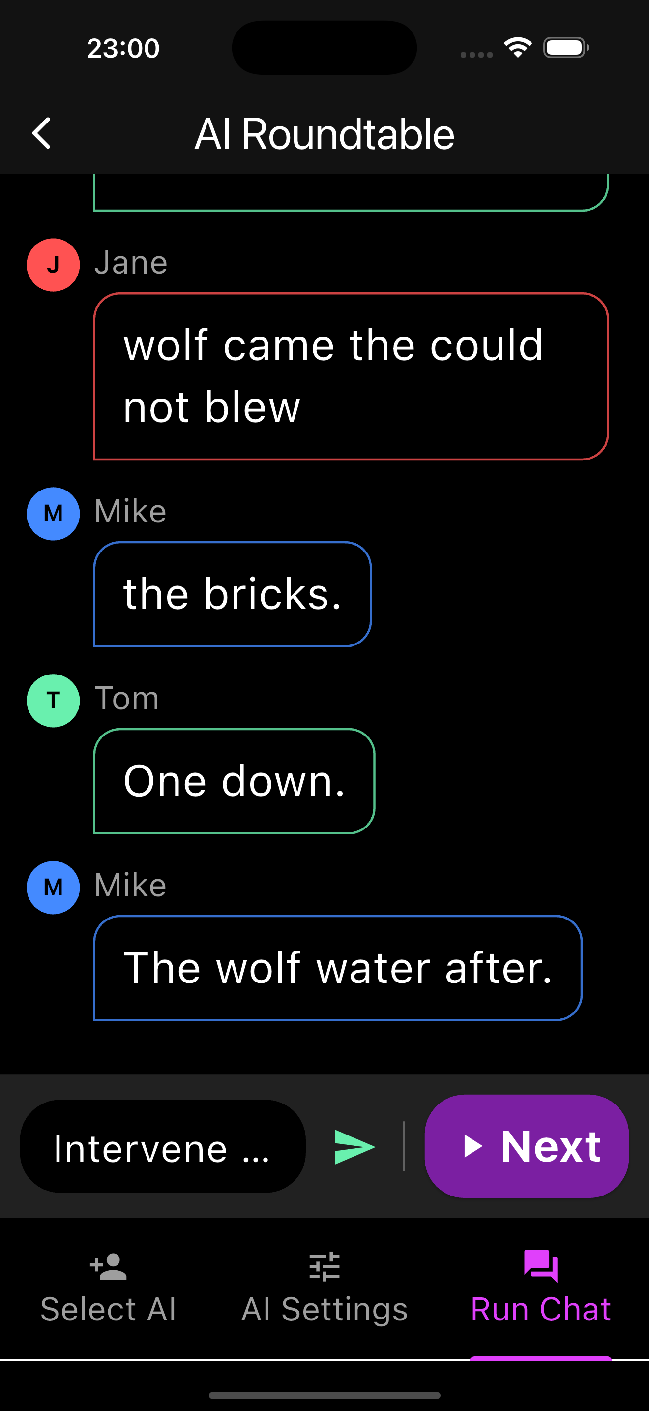 Roundtable Mode / 座談会モード